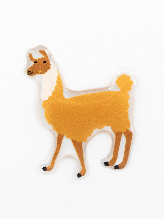 Стикер объемный "Лама" 606x758